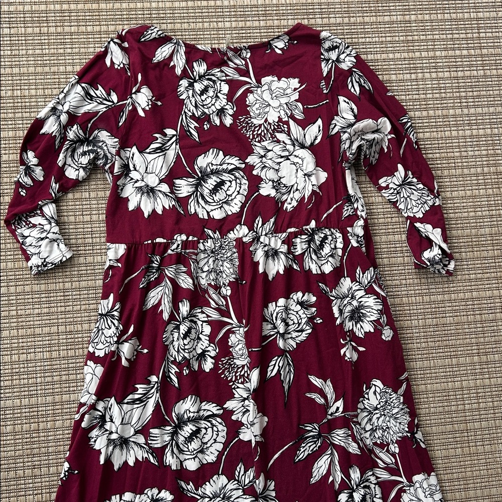 Emerald Boutique Floral Maxi Dress, Size 1X - Picture 7 of 8